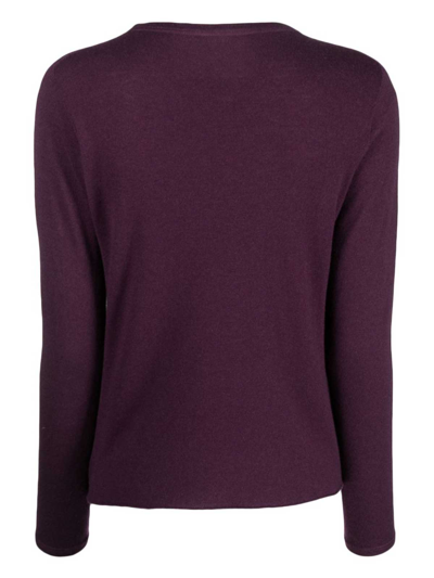 Shop Majestic Cashmere Sweater In Purple