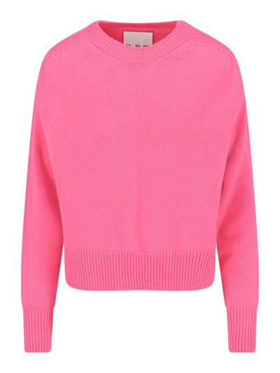 Shop Sa Su Phi Crew Neck Sweater In Color Carne Y Neutral