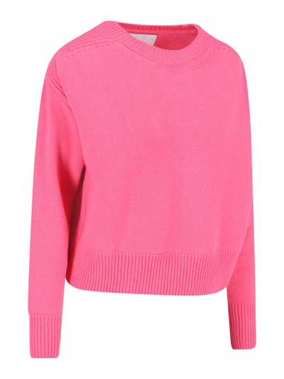 Shop Sa Su Phi Crew Neck Sweater In Color Carne Y Neutral