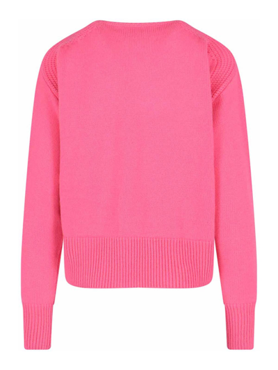 Shop Sa Su Phi Crew Neck Sweater In Color Carne Y Neutral