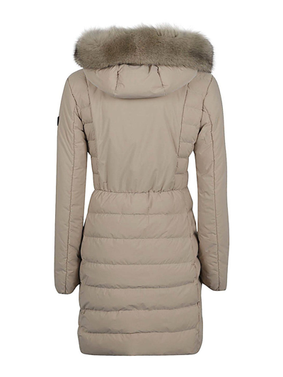 Shop Peuterey Parka - Beis In Beige