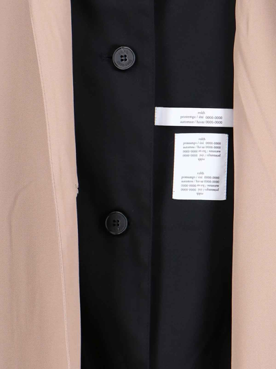 Rokh Beige Double Layer Trench Coat In Beige