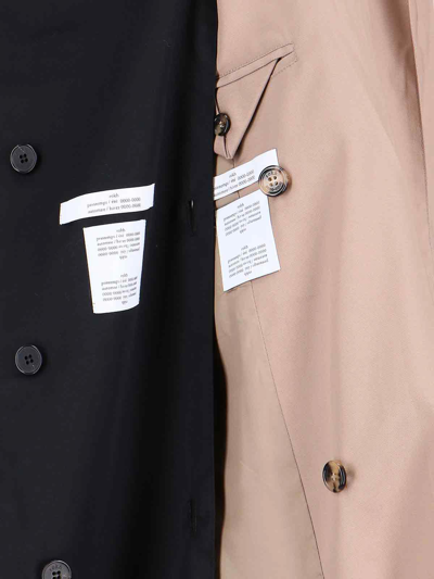 Rokh Beige Double Layer Trench Coat In Beige