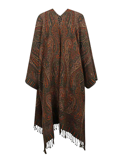 Shop Obidi Wool Kimono In Brown