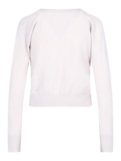 Filippa K Ribbed Crewneck Knitwear Long Sleeves In White