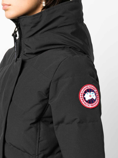Canada Goose Rossclair Padded Hooded Parka In Negro