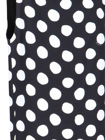 Shop Marni Polka Dot Skirt In Black