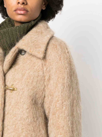 Shop Fay Double-breasted Wool Blend Coat In Camel