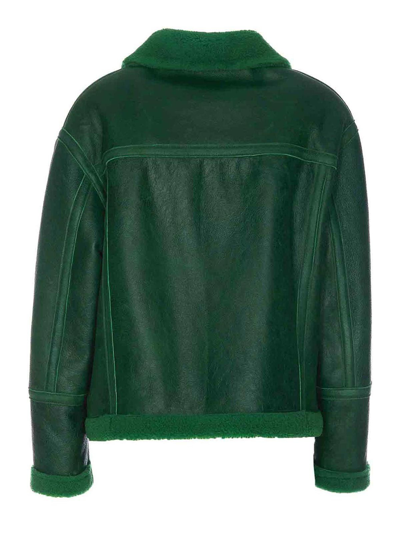 Shop Salvatore Santoro Green Jacket