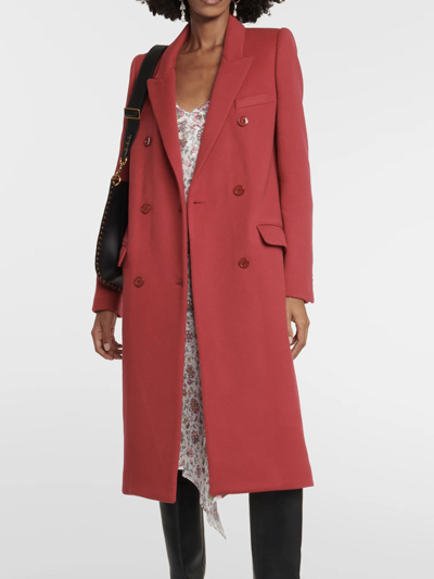 Isabel Marant Enarryli Wool And Cashmere Coat In Multicolor