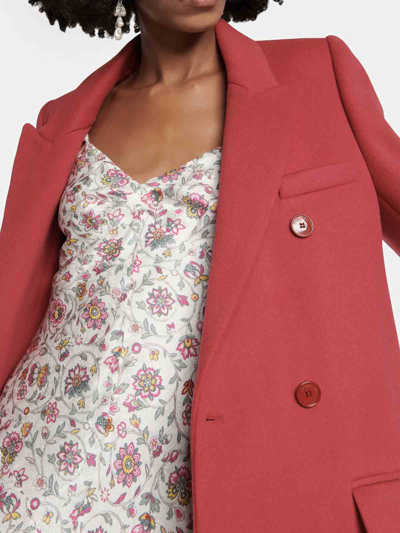 Isabel Marant Enarryli Wool And Cashmere Coat In Multicolor