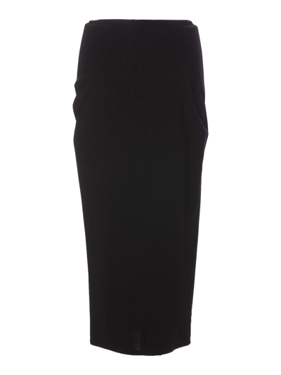 Shop Dolce & Gabbana Long Skirt In Black