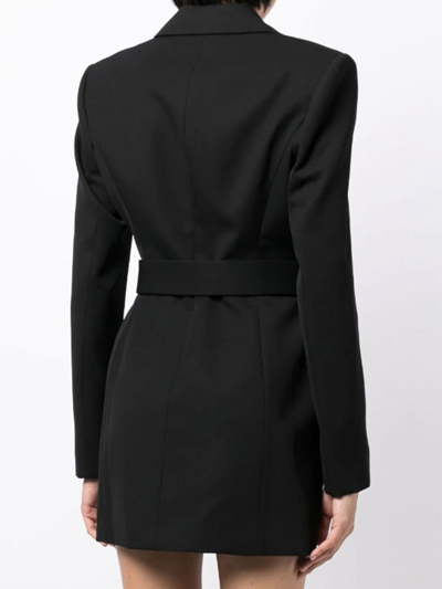 Alexander Wang Belted Blazer Mini Dress In Negro