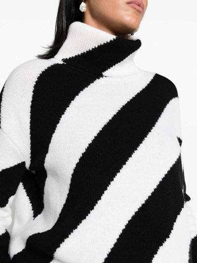 Shop Valentino Turtle-neck Sweater In Blanco