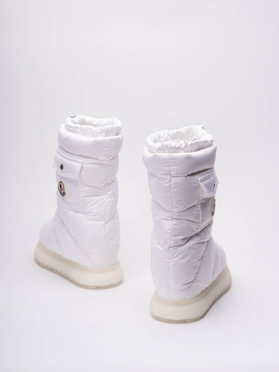 Shop Moncler `gaia Pocket Mid` Snow Boots In White