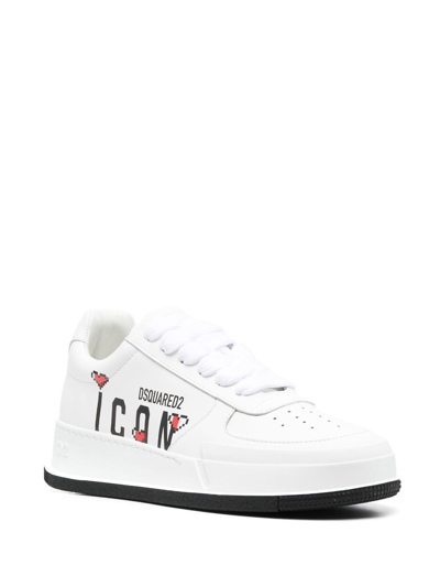 Shop Dsquared2 Sneakers In Blanco