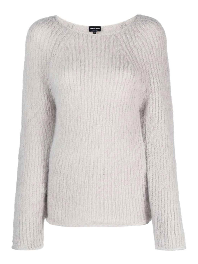 Shop Giorgio Armani Sweater In Gris