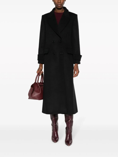 Shop Alberta Ferretti Outerwear In Black