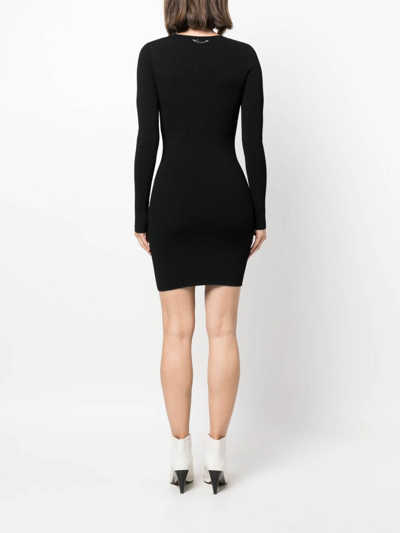 Shop Dsquared2 Cut Out Mini Dress In Negro
