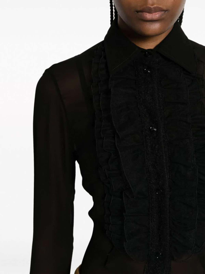 Shop Ermanno Scervino Shirt In Black