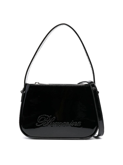 Shop Blumarine Patent Bag In Black