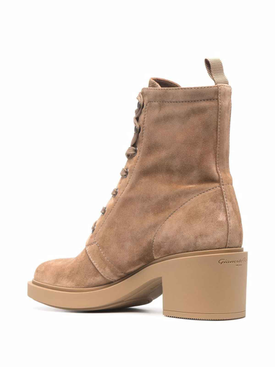 Shop Gianvito Rossi Foster Ankle Boots In Camel