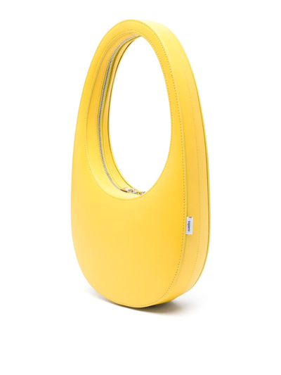 Shop Coperni Swipe Shoulder Bag In Yellow