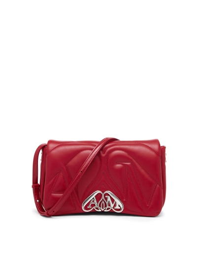 Shop Alexander Mcqueen Red Seal Shoulder Bag