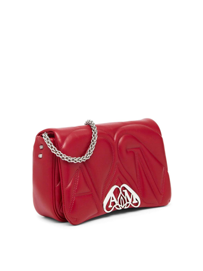 Shop Alexander Mcqueen Red Seal Shoulder Bag