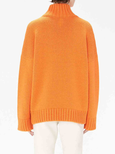 Shop Jw Anderson Knitted Patch-pocket Jumper In Brown