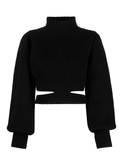 Shop Andreädamo Roll-neck Knit Jumper In Black