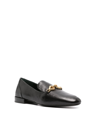 Shop Tory Burch Black Loafers