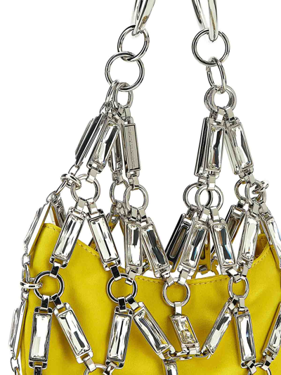 Dsquared2 Cage Embellished Chain-link Detailed Tote Bag In Yellow