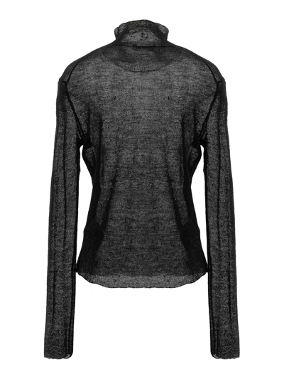 Shop Jil Sander Semi-sheer Sweater In Black