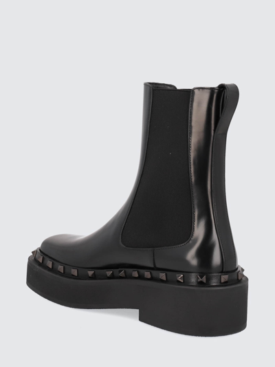 Shop Valentino My-way Rockstud Ankle Boots In Black