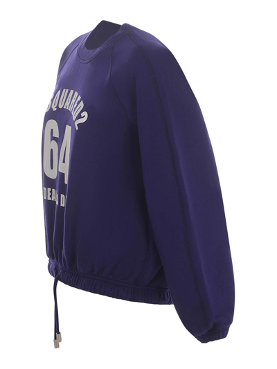 Shop Dsquared2 Sweatshirt  Dean&ampdan In Cotton In Púrpura