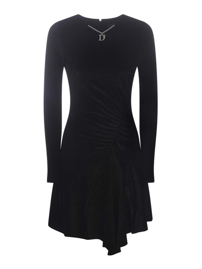 Shop Dsquared2 Vestido Corto - Negro In Black