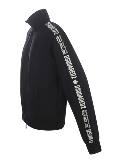 Shop Dsquared2 Sweatshirt  In Nylon In Black