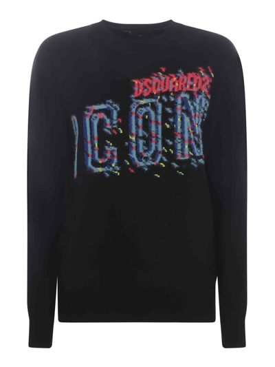 Shop Dsquared2 Sweater  Icon In Wool In Black