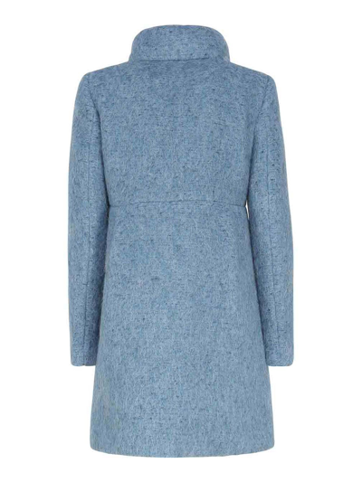 Shop Fay Blue Short Coat In Light Blue