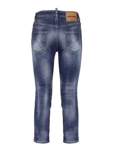 Dsquared2 Medium Wash Jeans In Blue