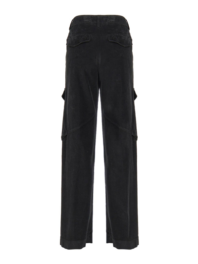 Dondup Camila Loose Trousers In Cotton In Black