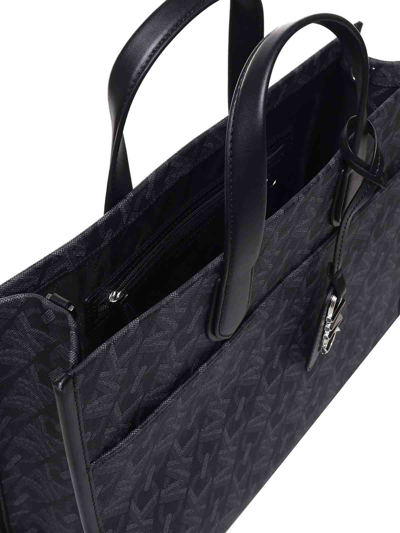 Shop Michael Michael Kors Leather Tote In Black