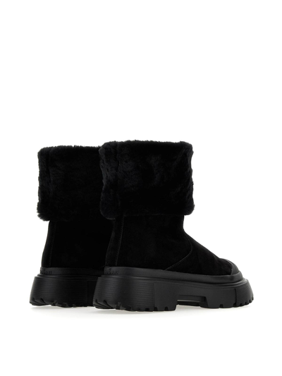 Shop Hogan Winter Boots In Black