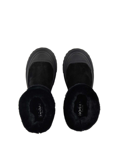 Shop Hogan Winter Boots In Black