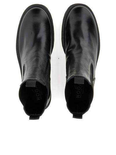 Shop Hogan Chunky Boots In Negro