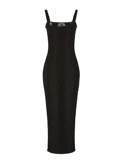 Shop Dolce & Gabbana Vestido Largo - Negro In Black