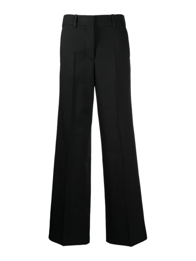 Shop Off-white Tech Drill Tailored Trousers In Black