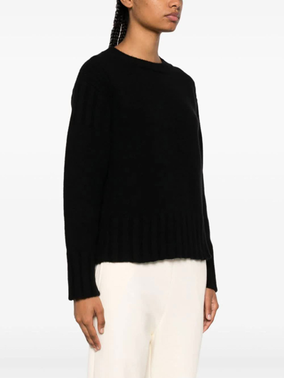 Jil Sander Woman Sweater Black Size 6 Cashmere In Black