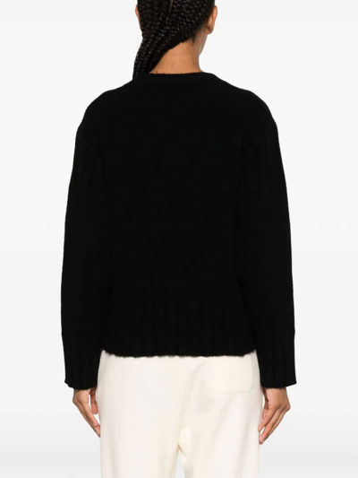Jil Sander Woman Sweater Black Size 6 Cashmere In Black